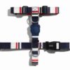 Eleganckie bezuciskowe granatowe szelki typu guard Rocket - XS