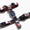 Eleganckie bezuciskowe granatowe szelki typu guard Rocket - XS - obrazek 2