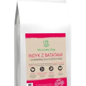 Indyk z batatami i żurawiną dla dużych ras 2kg  | karma bez zbóż dla psa