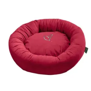 Eleganckie legowisko dla kota lub małego psa czerwone