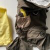 Kombinezon brązowy przeciwdeszczowy kurtka przeciwdeszczowa z  kapturem 20cm - obrazek 4