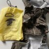 Kombinezon brązowy przeciwdeszczowy kurtka przeciwdeszczowa z  kapturem 20cm - obrazek 2