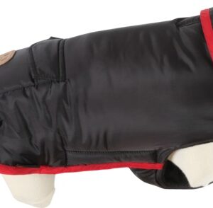 Podwójny z polarem płaszcz przeciwdeszczowy czarny Cosmo 35