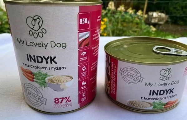 Indyk z ryżem My Lovely Dog - karma mokra 850g - obrazek 2