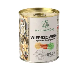 Wieprzowina z prosem i warzywami karma dla psa 850g